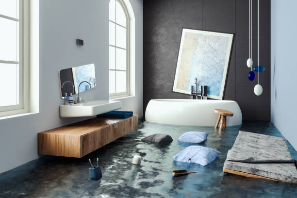 Water damage restoration process in VA